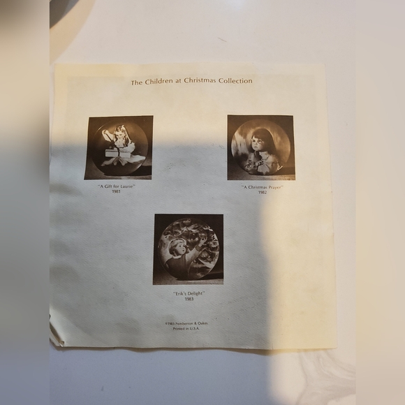 Erick's Delight Donald Zolan Wonders Of Youth Collectors Plate Pemberton & Oakes - Picture 8 of 8